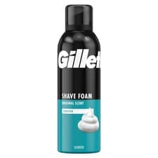 Image of Gillette Classic Sensitive Shave Foam, 200ml (Pack of 6)