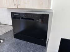 Image of Cookology CTTD8BK 8 Place Setting XL Mini Table Top Dishwasher - Black