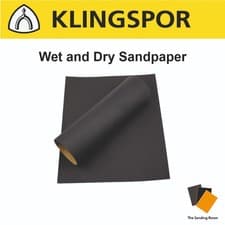 Image of Klingspor Wet and Dry Sandpaper Sanding Waterproof Sand Paper 120 - 2500 Grits