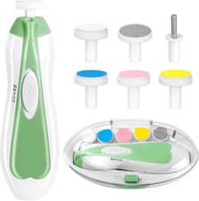 Image of Baby Nail Trimmer Electric, 6 in 1 Baby Nail Clippers, Baby Nail File,Nail File