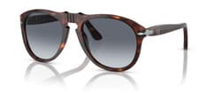 Image of Persol PO 649 Turtle Aviator Sunglasses Men Women Blue Gradient Lens