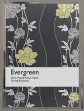 Image of Evergreen Silver Plated Picture Photo Frame - 2.5" x 3.5" - 6cm x 9cm