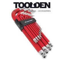 Image of Sealey AK7187 Jumbo Ball-End Hex Key Set 13pc Anti-Slip - Metric