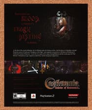 Image of Castlevania Lament Innocence PS2 Original 2004 Ad - Video Game Promo