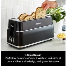 Image of 🔥🔥 Morphy Richards Signature Opulent 4 Slice Toaster 2 Slots BRAND NEW 🔥🔥