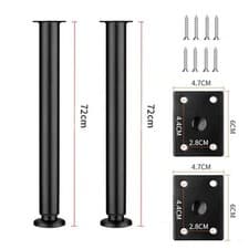 Image of 2/4x Adjustable Kitchen Worktop Desk Breakfast Bar Table Leg Support 710-1100MM
