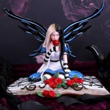 Image of Mad Hatter Alice Wonderland Fairy Figurine Ornament Statue New & Boxed 19cm