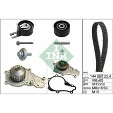 Image of INA 530 0239 30 WATER PUMP & TIMING BELT SET FOR CITROËN,FORD,PEUGEOT,TOYOTA