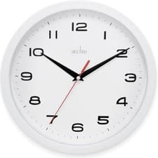 Image of Acctim Aylesbury Kitchen Wall Clock Quartz White 25cm 92/301