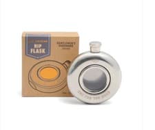 Image of Gentlemen’s Hardware 5oz Circular Hip Flask, 135ml, Boxed, Brand New