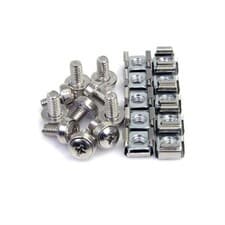 Image of StarTech 100 Pkg M6 Mounting Screws and Cage Nuts for Server Rack Cabinet