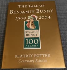 Image of The Tale Of Benjamin Bunny Gold Centenary Edition 1904 2004 - Beatrix Potter NEW