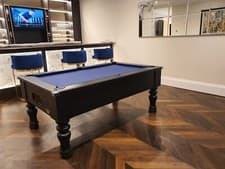 Image of 7ft Slate Bed Turned Leg *geordie Pool* Table