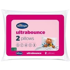 Image of Silentnight Luxury Ultrabounce 2 Pack Pillows Bouncy Soft Hotel Medium Support
