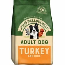 Image of James Wellbeloved Adult Turkey & Rice Dry Dog Food 2kg 