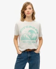 Image of Superdry Womens Lo-Fi Outdoor Mono Relaxed T-Shirt