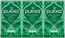 Image of Pukka Herbs, Mint Matcha Green Organic Herbal Tea, 20 Teabags (3 Pack)
