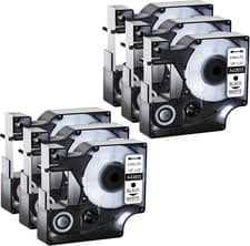 Image of Dymo D1 Label Tape 45013 40913 45010 9mm 12mm for Dymo Label Manager 160 280 PnP