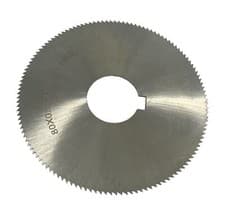 Image of HSS SLITTING SAW 80mm diameter 0.5mm width 22mm bore metric sizes RDGTOOLS