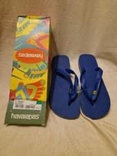 Image of Havaianas Brasil Flip Flop Blue 39/40
