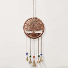 Image of Hanging Bells Tree of Life Symbol Windchime Garden Home Decor Hanging 40196