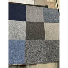 Image of 12 x Mixed Random Colour Carpet Tiles (40cm x 40cm) Heavy Duty Home Commercial R
