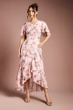 Image of Coast Blush Fit & Flare Dress Womens Occasion Dresses