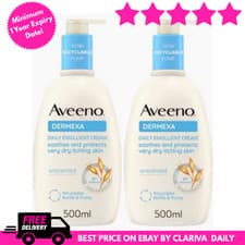 Image of Aveeno Dermexa Emollient Cream 500ml X 2