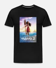 Image of Moana 2 Kids Black T-Shirt (5-6 years)