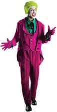 Image of Joker 1966 Classic Batman TV Series Clown Villain Halloween Deluxe Adult Costume