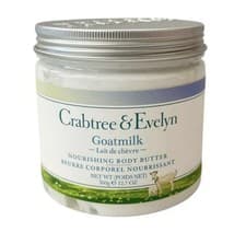 Image of Crabtree & Evelyn Body Butter Goat Milk 360g Tub Nourishing Moisturising New