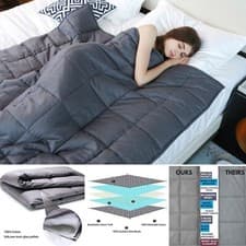 Image of WEIGHTED BLANKET Ultra Cosy Soft Sensory Anxiety AUTISM Throw Single Double King