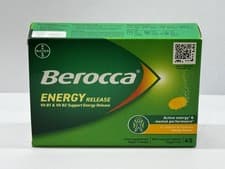 Image of Berocca Energy Release Effervescent Tablets 45 Tablets Mango EXP : 10/2026