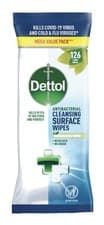 Image of Dettol Antibacterial Cleansing Surface Wipes 126 Large Wipes