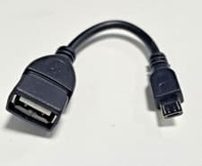 Image of USB 2.0 A - Female to Micro USB B Male On-The-Go (OTG) adaptor cable