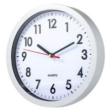 Image of Round Wall Clock Simple Bedroom Kitchen Clocks Quartz Sweep Movement Office Home