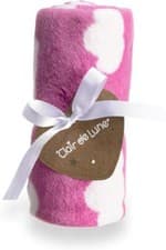 Image of Clair de Lune Reversible Cloud Fleece Baby Blanket Soft Fleece 100 x 70cm Pink