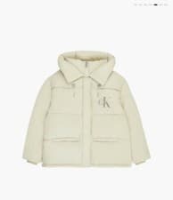 Image of CALVIN KLEIN RECYCLED NYLON DOWN PUFFER JACKET. BRAND NEW UK M