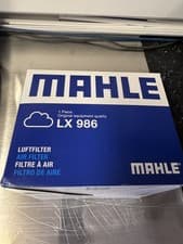 Image of MAHLE LX986 Air Filter Fits SAAB 9-5 YS3E 2.0T 2.2TiD 2.3T 3.0TiD 3.0 V6 98-09