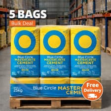 Image of 5 bags x 25kg Blue Circle Mastercrete Cement High Quality | Bulk Price Uk trade