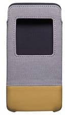 Image of Blackberry DTEK50 Grey Tan Smart Pocket Case Pouch ACC-63006-002