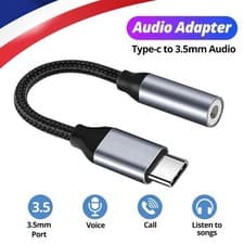 Image of USB-C to 3.5mm Jack Headphone Adapter Type C AUX Audio Cable for Samsung Huawei