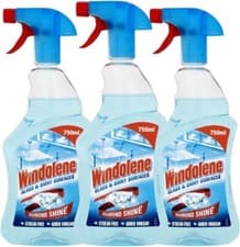 Image of 3 x Windolene Glass & Shiny Surfaces Window Cleaner Spray 750 ml Diamond Shine