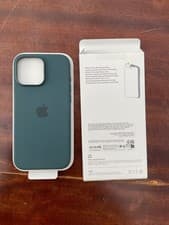 Image of Apple iPhone 16 Pro Max Silicone Case with MagSafe Lake Green
