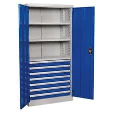 Image of Sealey Premier Industrial™ Cabinet with 7 Drawers & 3 Shelves 1800mm APICCOMBO7
