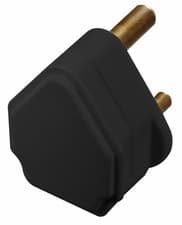 Image of MASTERPLUG - Black 3 Pin, 5A Round UK Mains Plug