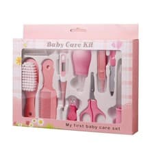 Image of Set of 10x Baby Nail Clipper File Scissor Tweezer Thermometer Baby Grooming Kit