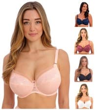 Image of Fantasie Fusion Bra Underwired Side Support Womens Lace Everyday Lingerie 102301