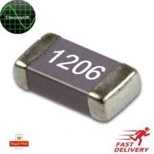 Image of 1206 50v SMD Capacitors. 81 Values. 0.5pf - 10uf. 10 Pcs. Fast Delivery.