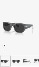 Image of PERSOL New Genuine Sunglasses Unisex PO3308-S Grey / Black Polarized